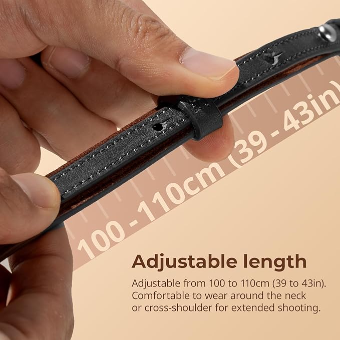 SMALLRIG Universal Leather Camera Neck Shoulder Strap - Image 3