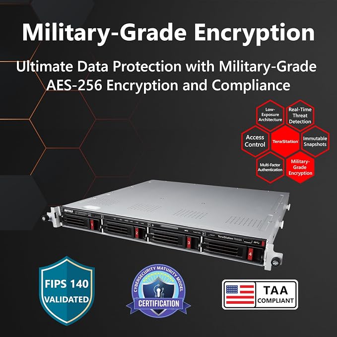 BUFFALO TeraStation 5420RN 4-Bay Business Rackmount NAS 80TB - Image 8