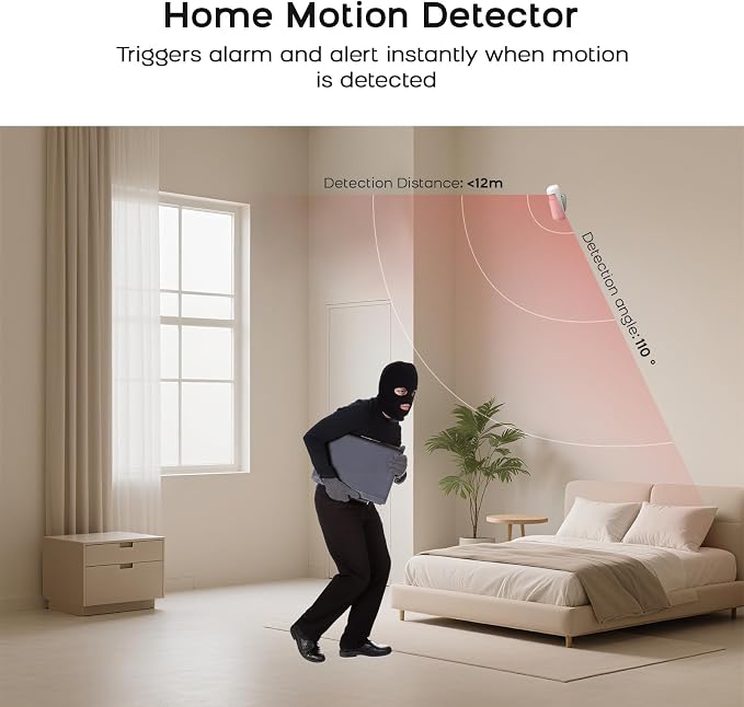 21Piece Wireless Home Security Systems, WiFi+4G App Control withReal-Time Alert - Image 6