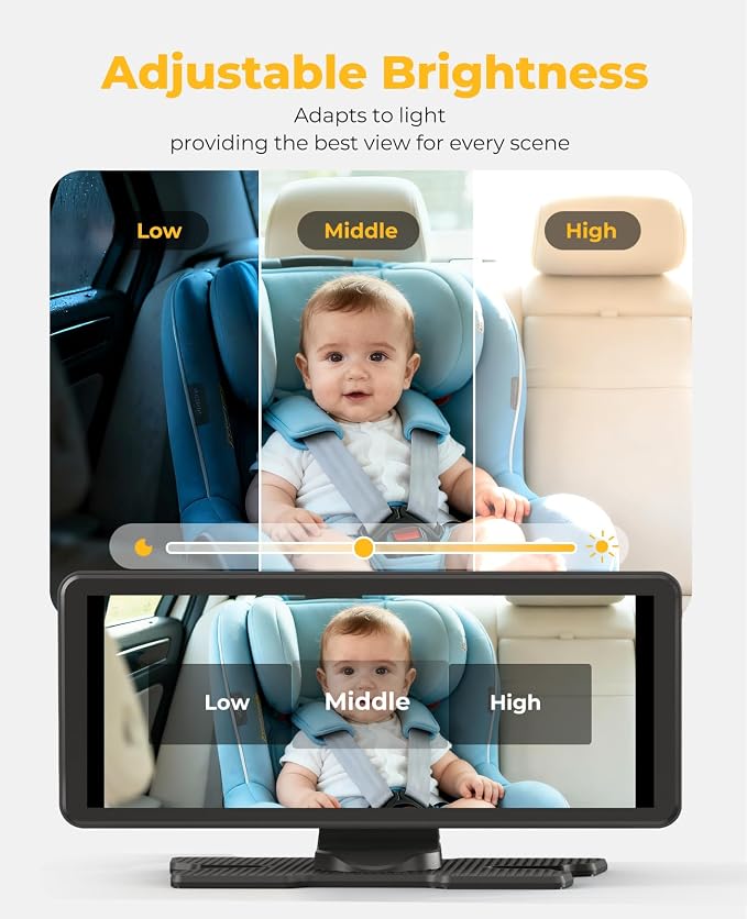LUCKVIEW BM5PRO 7.2" 1080P HD Baby Car Camera - Image 7
