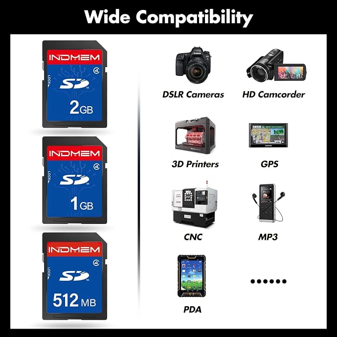 SD Card 2GB +1GB + 512MB, Class 4 Flash Memory Card 2G SLC Standard Secure - Image 5