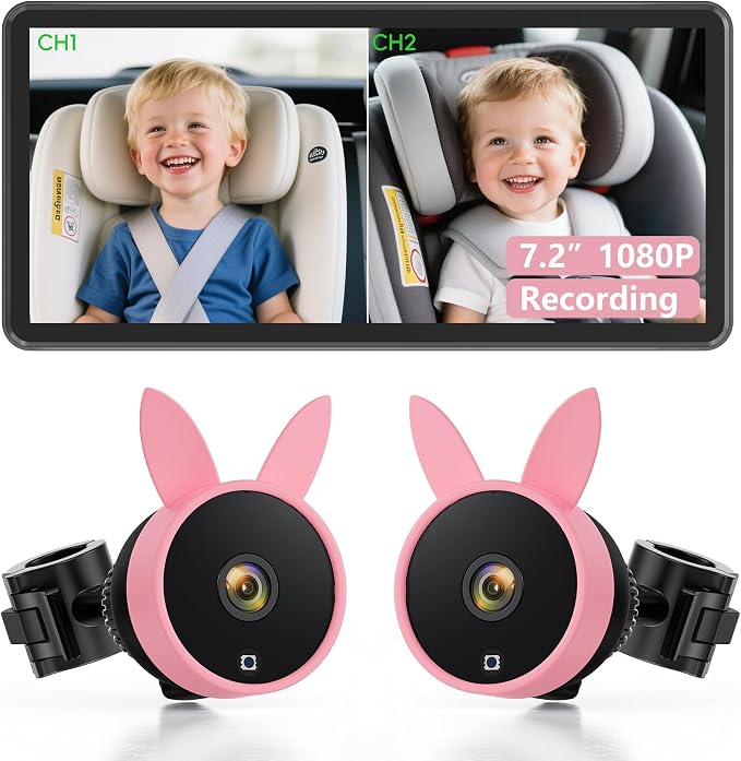 Babyvue BV3 MAX Dual Baby Car Camera by BabyVue