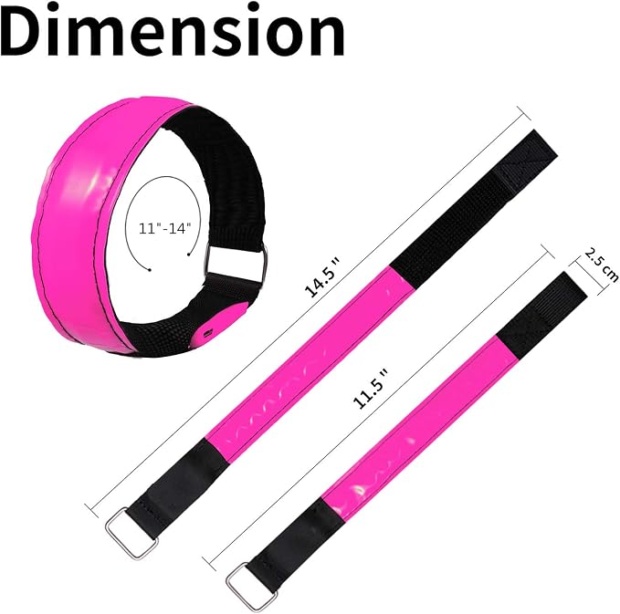 2 Pack Rechargeable LED Reflective Armband, High Brightness High Visibility - Image 5