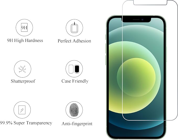 Ailun 2 Pack Screen Protector for iPhone 12 Mini - Image 2