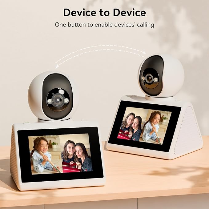 Home Security Camera with 4.3" Screen, Two Way Video Call Function - Image 3