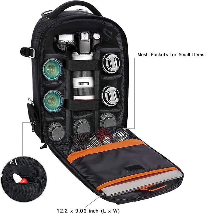 MOSISO Camera Backpack, DSLR/SLR/Mirrorless Photography Backpack Buffer Padded - Image 2