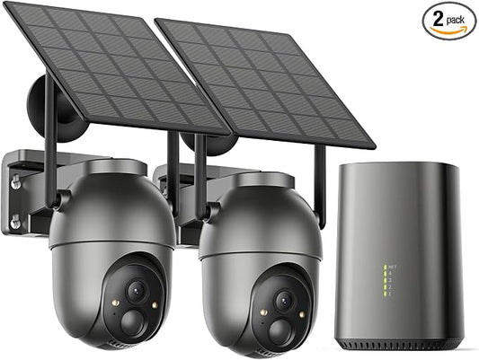 SEHMUA- 4MP Security Cameras Wireless Outdoor Home System, 2-Cam Kit, No by SEHMUA