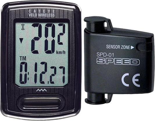 CATEYE Velo Wireless Bike Computer – Analog Speedometer & Odometer by CATEYE