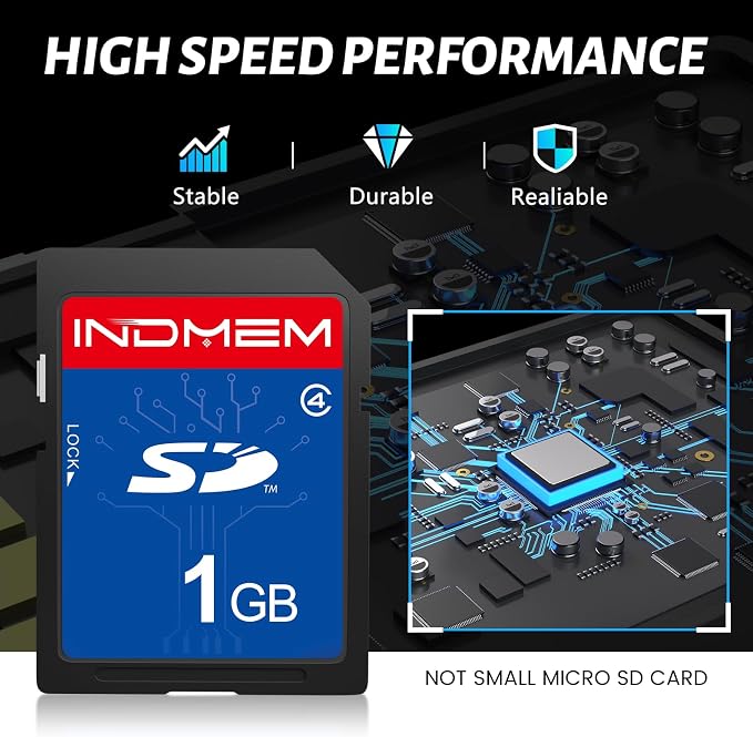 SD Card 1GB, 5 Pack SD Card Class 4 Flash Memory Card MLC Stanard Secure - Image 2