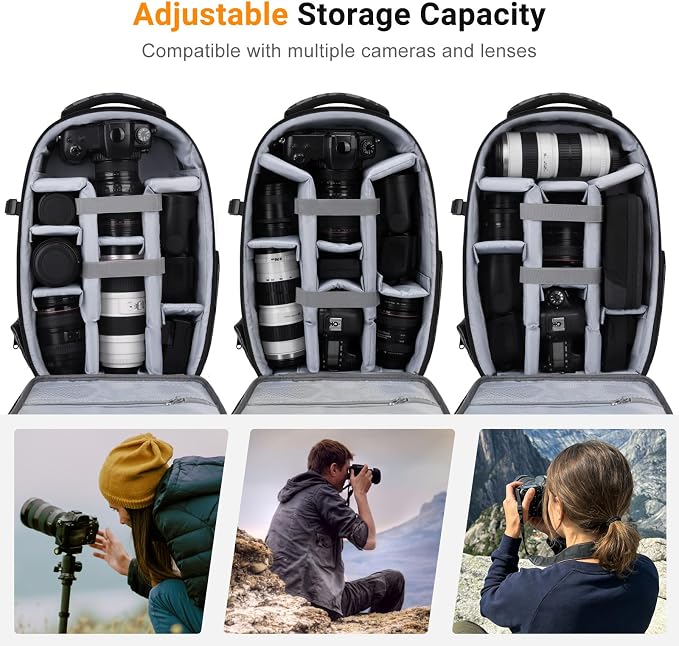 MOSISO Camera Backpack, DSLR/SLR/Mirrorless Photography Camera Bag 15-16 inch - Image 2
