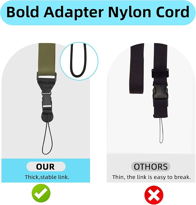 Adjustable Shoulder Strap:Comfortable iPad Strap Nylon Neck Lanyard - Image 3