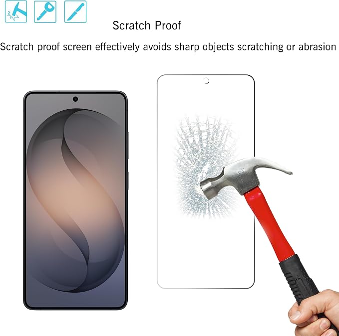 Ailun Glass Screen Protector for Galaxy S26 Ultra 3Pack + 2Pack Camera Lens - Image 3