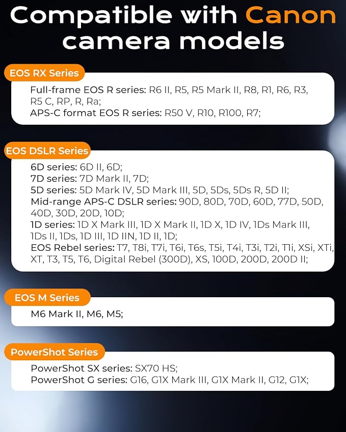 for Canon Camera Rechargeable Remote Shutter Release - Image 4