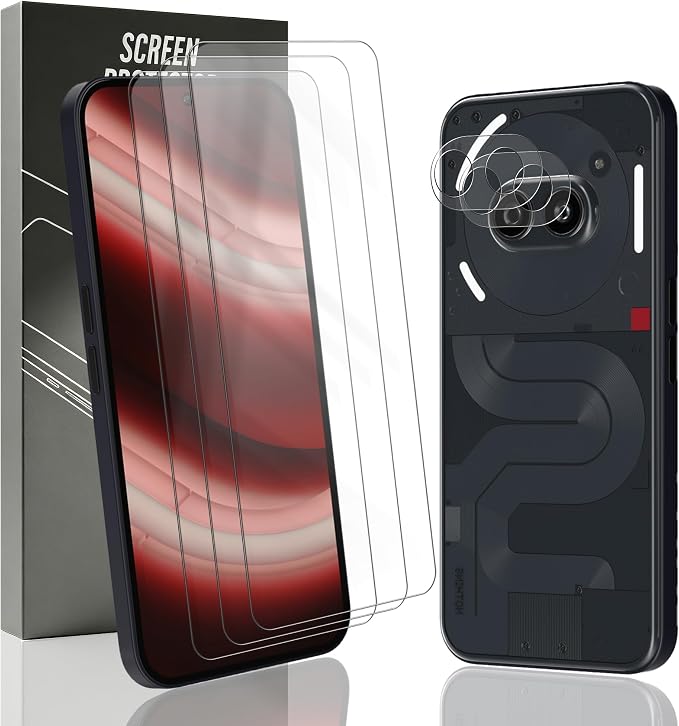 3+2 Pack Tempered Glass for Nothing Phone / Plus Screen Protector by Unknown