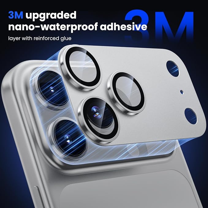 WSKEN for iPhone 17 Pro Max Camera Lens Protector, Metal Aluminum Alloy - Image 3