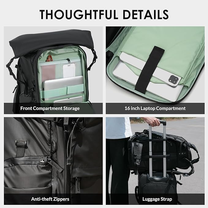 TARION Large Camera Backpack for Photographers - 35L Expandable DSLR Waterproof - Image 6