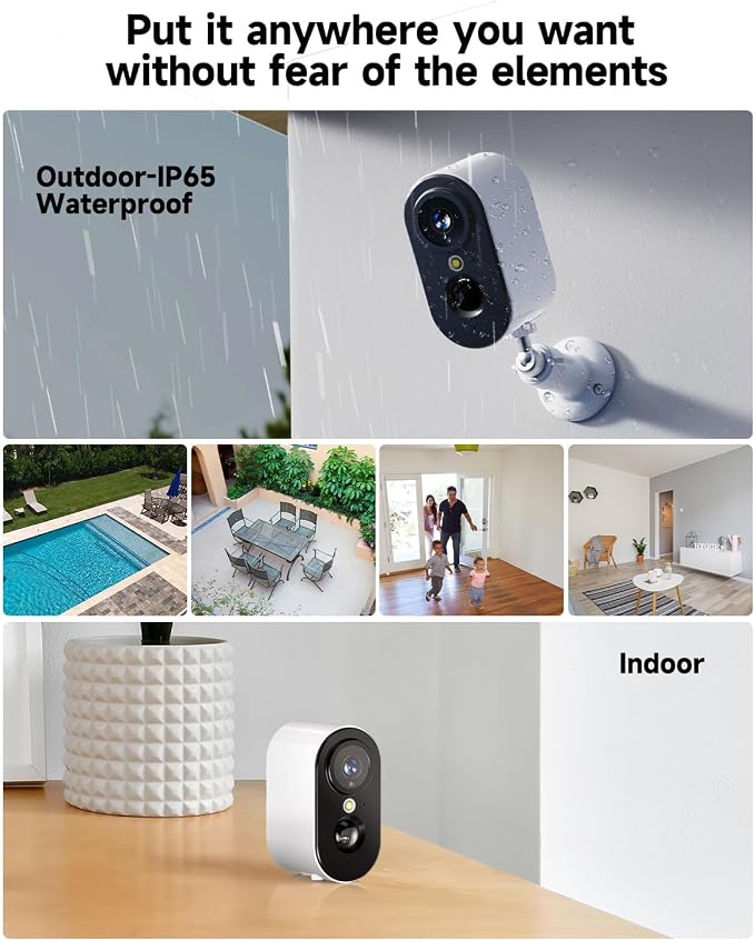 LIWAN Security Cameras Wireless Outdoor Indoor, 2.4GHZ WiFi Security Camera - Image 6