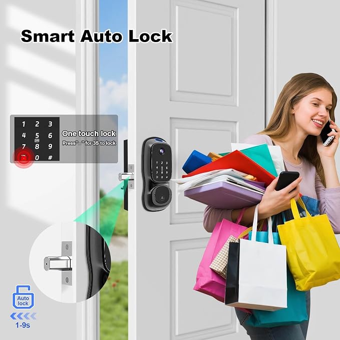 S500 Video Smart Lock, Keyless Entry Door Lock - Image 7