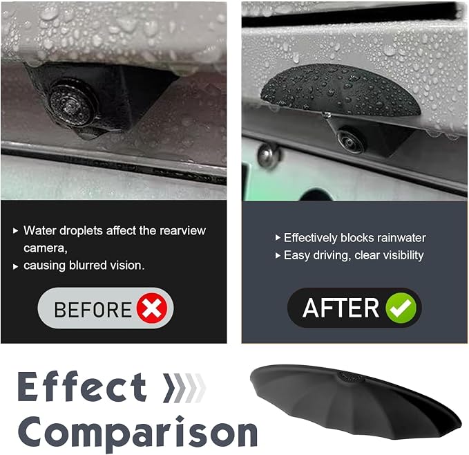 Car Rear View Camera Cover, Heat-Resistant Wider Backup Camera Cover, Anti-rain - Image 4