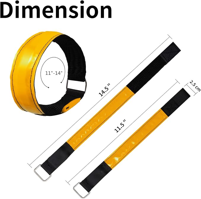 2 Pack Rechargeable LED Reflective Armband, High Brightness High Visibility - Image 5