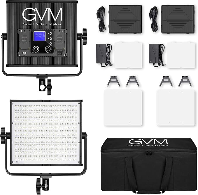 GVM 50RS RGB LED Video Light, 50W Video Lighting Kit - Image 7