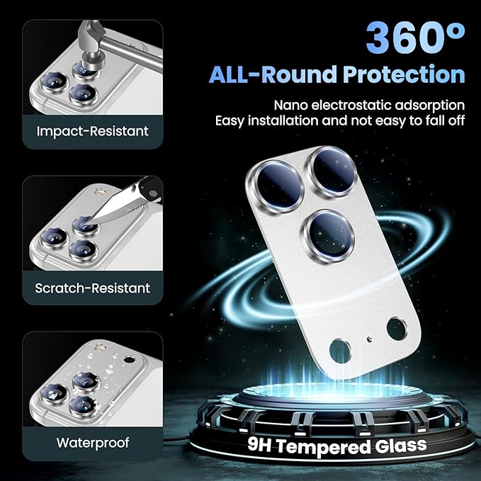 Uyiton Compatible with iPhone 17 Pro Max Camera Lens Protector - Image 2