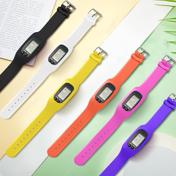 Geyoga Pedometer for Walking Steps and Miles Pedometer Watch Silicone Steps - Image 5