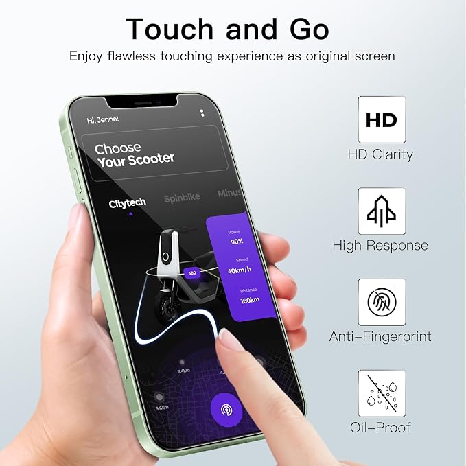 JETech Screen Protector for iPhone 12 mini 5.4-Inch - Image 2