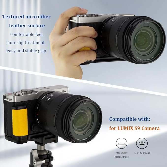 Haoge HG-S9-Y Handle HandGrip for Panasonic LUMIX S9 Camera Body S9K L-Shape - Image 5