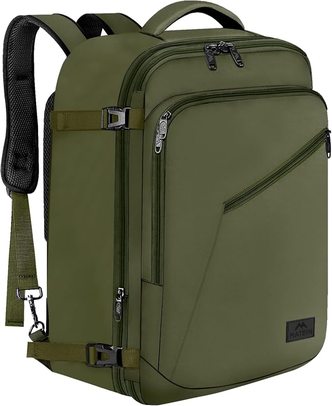 MATEIN Expandable Air Travel Backpack, Light Weight Carry on Backpack by MATEIN