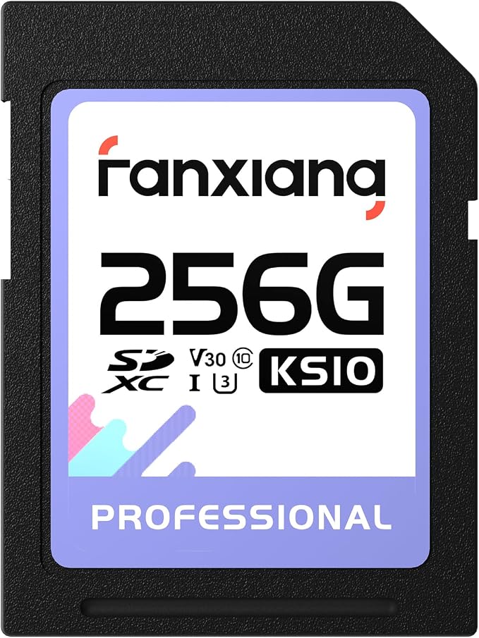 fanxiang 256GB SDXC Memory Card SD Card, Full-HD & 4K Video, by fanxiang
