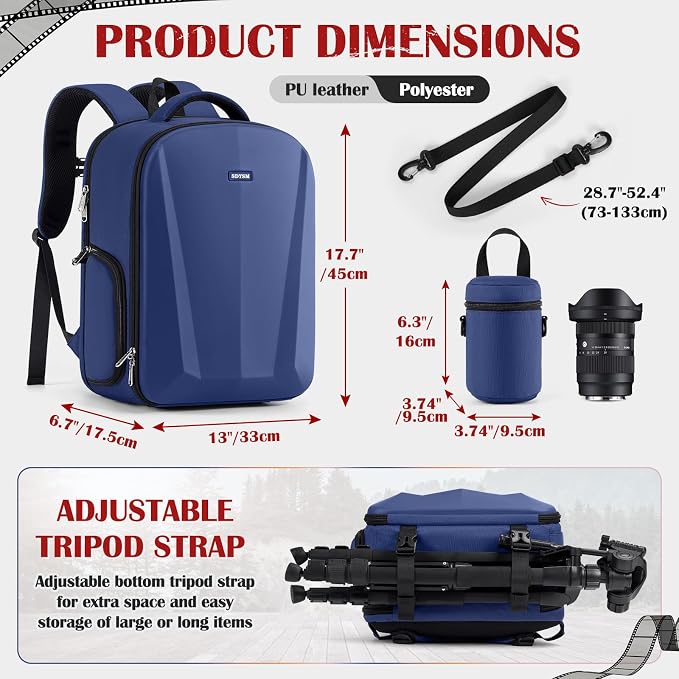 SDYSM Camera Backpack, Large Camera Bag - Image 4