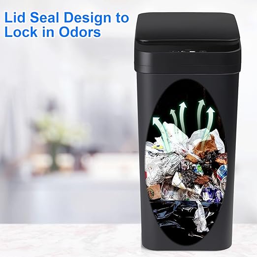 Anborry Bathroom Automatic Trash Can 3 Pack 2.2 Gallon Motion Sensor Touchless - Image 3