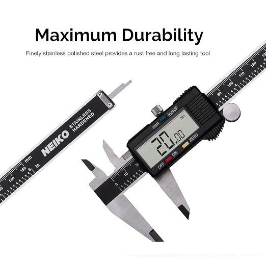 NEIKO 01409A 12” Electronic Digital Caliper | Extra Large Display | 0-12 Inches - Image 5