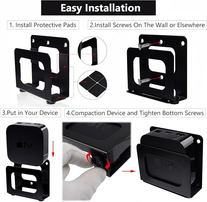 Cable Box Mount Modem Mount Adjustable Wall Mount - Image 7