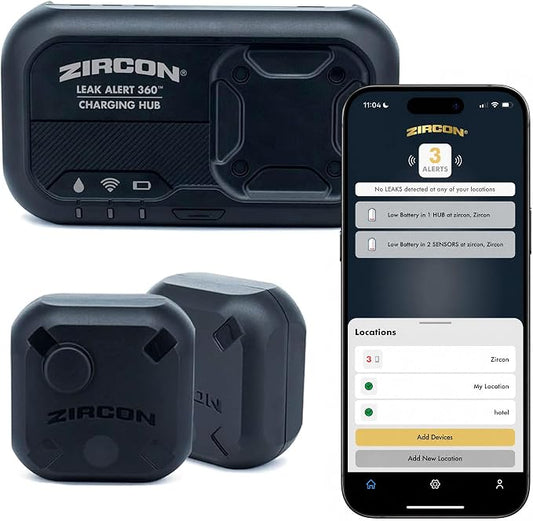 Zircon Leak Alert 360 Smart Water Leak Detector Kit by Zircon