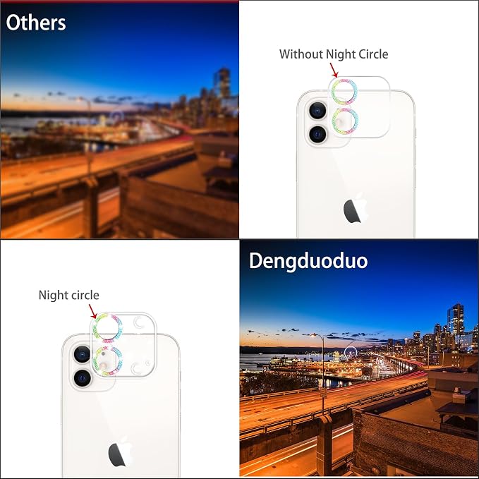 Dengduoduo 3 Pack Tempered Glass Camera Lens Protector - Image 5