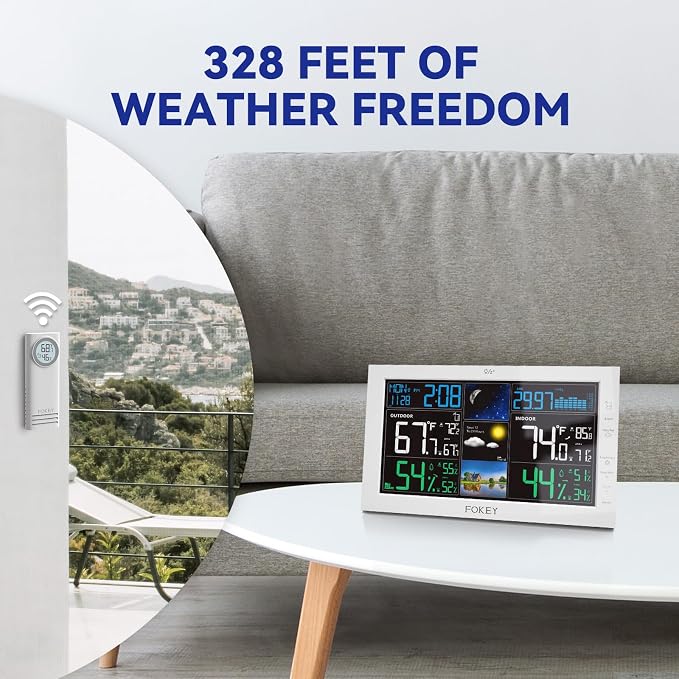 Weather Station Wireless Indoor Outdoor, Indoor Outdoor Thermometer Wireless - Image 7