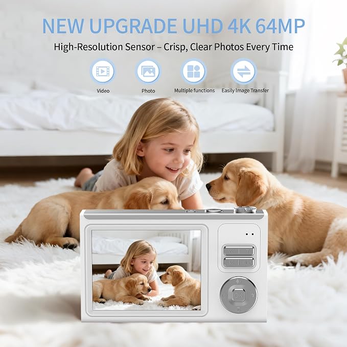 Digital Camera for Kids & Beginners, 4K Digital Camera - Image 2