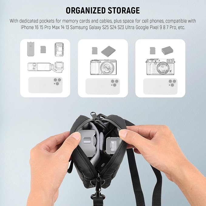 NEEWER Camera Sling Bag, Water Resistant Lightweight Compact Travel Case - Image 6