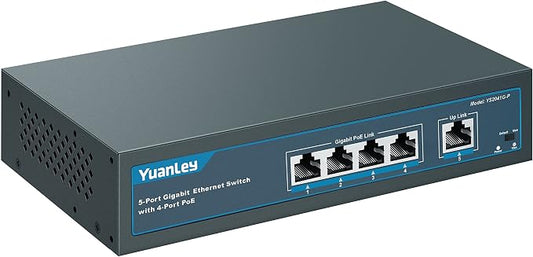 YuanLey 5 Port Gigabit PoE Switch by YuanLey