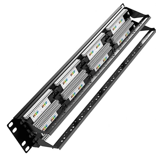 AMPCOM Premium Series CAT5/5e 48 Ports Patch Panel, Rack Mount - Image 6