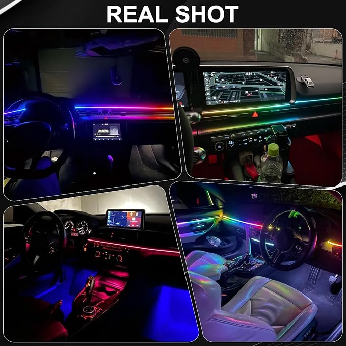 Dreamcolor Acrylic Interior Car LED Strip Lights, 18 in 1 Ambient Lighting Kit - Image 7