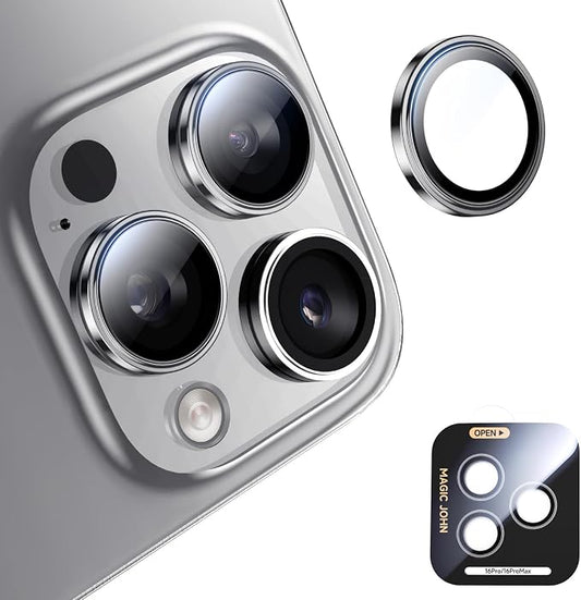 MAGIC JOHN for iPhone 16 Pro Max/16 Pro Camera Lens Protector 9H Aerospace by MAGICJOHN
