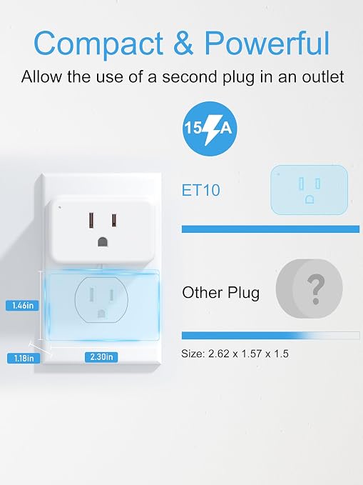 EIGHTREE Smart Plug 15A, Smart Plugs that Compatible - Image 6