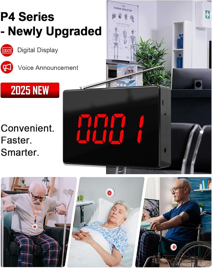 CallToU Wireless Calling System Customers Patient Pager System 1 Display - Image 3