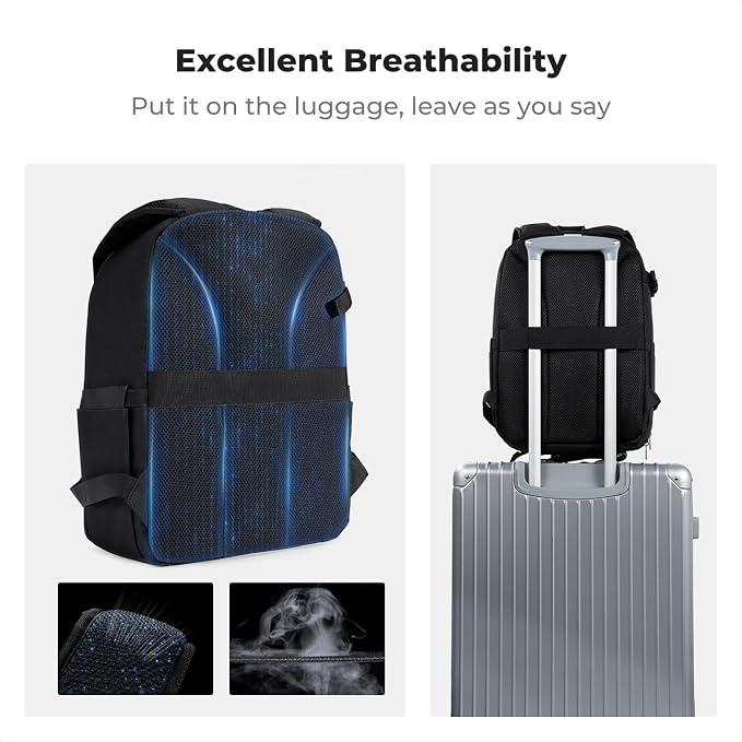 K&F CONCEPT Lightweight Camera Backpack Bag, Professional Photography Bag - Image 7