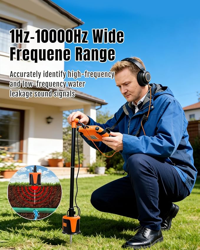 Water Leak Detector, Wall/Outdoor Underground Water Leak Detector - Image 3