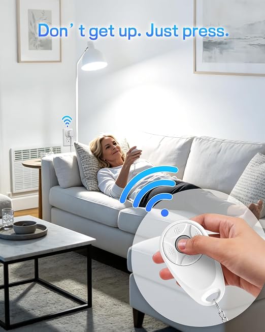 Remote Control Outlet, Wireless Light Switch, 500ft Range, No Wiring Needed - Image 2
