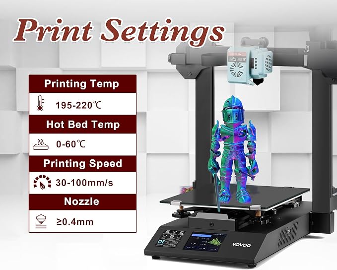 LOVOON Silk PLA 3D Printing Filament Bundle 2KG, PLA Filament 1.75mm Shiny - Image 5